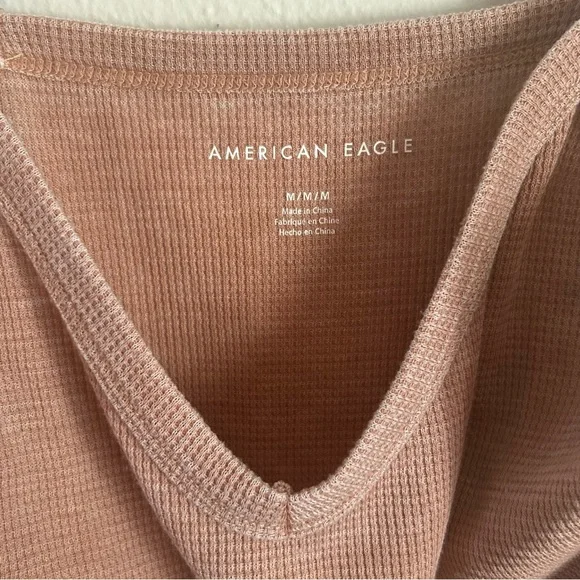 American Eagle Tan Crop Tank Top - Picture 2 of 4